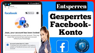 So entsperren Sie ein FacebookKonto Neu2024  Beheben Sie dass Ihr Konto gesperrt wurde Facebook [upl. by Anselme]