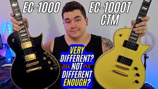 Are These ESP LTD EC1000s Really THAT Different  EC1000 VS EC1000T CTM Guitar Comparison [upl. by Figueroa456]