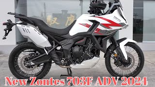 Launched with New ThreeCylinder Engine Priced at 43800 Yuan New Zontes 703F ADV 2024 [upl. by Ruffin]