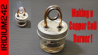 Build Your Own Copper Coil Alcohol Burner Stove [upl. by Anwahsiek]