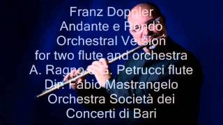 F Doppler Andante e Rondò for two flute and orchestrawmv [upl. by Aneem]