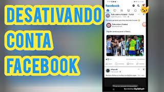 DESATIVAR Facebook  passo a passo mostrando como desativar sua conta no Facebook 2024 [upl. by Siulegroj]