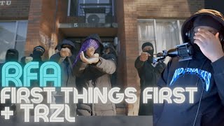 UK Rapper Reacts To RFA17 First Things First X Trzl Official Music Video 🇦🇺 REACTION [upl. by Pinkerton]