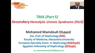 Secondary Hemolytic Uremic Syndrome 2ry HUS [upl. by Dippold]