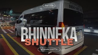 Menikmati Bhinneka Shuttle Dari Bandung Menuju Bandara Soekarno Hatta [upl. by Let]