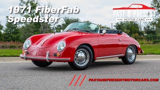 1971 FiberFab Speedster Red Black 4sp MT CV 018273 [upl. by Leveridge559]