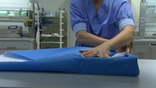 How to Fold Sterilisation Wrap Envelope Method [upl. by Ennail389]