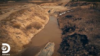 El dificultoso traslado de maquinaria minera por la carretera Fiebre del Oro  Discovery en español [upl. by Presber]