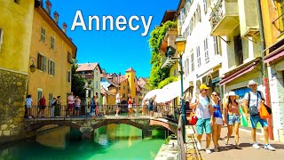 4K Walking in Annecy Old Town  Annecy France  Venice of the Alps [upl. by Assenav980]