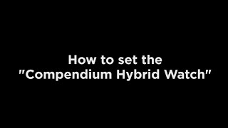 Setting your Stauer Compendium Hybrid Watch [upl. by Russo96]