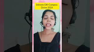 Infosys OffCampus Drive 2024 campusrecruitment infosys offcampusrecruitment techlecture [upl. by Othilie]