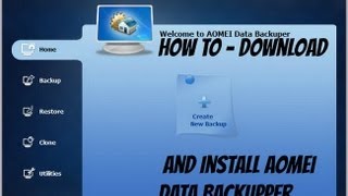 How To  Download And Install AOMEI Backupper [upl. by Whitcher758]