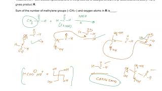 Complete reaction of acetaldehyde with excessformaldehydecyclohexanone PTSARJeeAdvanced2024AI [upl. by Rodrique202]