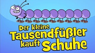 ♪ ♪ Kinderlied Tausendfüßler  Der kleine Tausendfüßler kauft Schuhe  Hurra Kinderlieder [upl. by Kind]