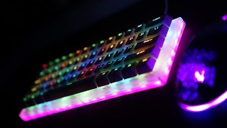 Gamakay K61 mechanical keyboard RGB light demo test [upl. by Tavis205]