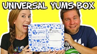 Universal Yums  Yum Yum Box Unboxing amp Taste Test [upl. by Marco]