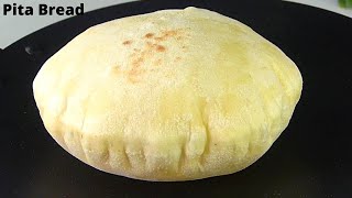 Homemade Pita Bread Recipe without yeast by Tiffin Box  Soft Pita Bread [upl. by Nedah]