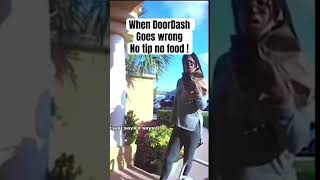 When DoorDash goes wrong no tip no food  dashing doordashfail uberfail uber ubereats [upl. by Ayikat]