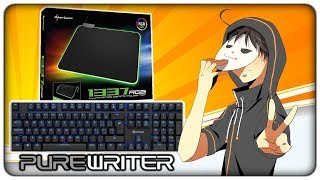 LA NUOVA TASTIERA COMPATTA PUREWRITER E IL LUMINOSO TAPPETINO A LED RGB 1337 [upl. by Edrock]