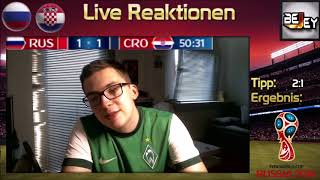 Russland  Kroatien  WM 2018 Viertelfinale  LIVE Reaktionen [upl. by Fachanan]