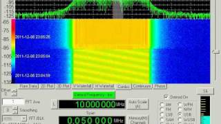 Generic LFMCW HF radar simulation multiple sweep rates 1 to 1000 Hz 50 kHz displayed bandwidth [upl. by Lucchesi]