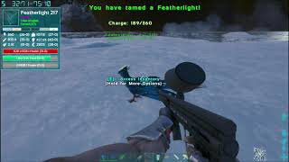 Crystal Isles featherlight spawn location and taming  Ark Survival Evolved  Oglah [upl. by Narual]