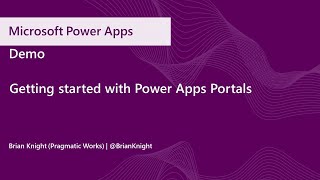 Demo Getting started with Power Apps Portals [upl. by Auqinom]