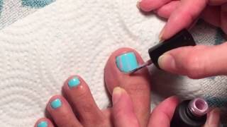 gel toenails using sensationail [upl. by Yborian]