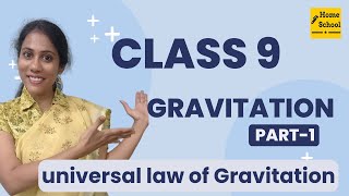 Gravitation Class 9 Science  CBSE  NCERT  Universal law of Gravitation [upl. by Mahla]