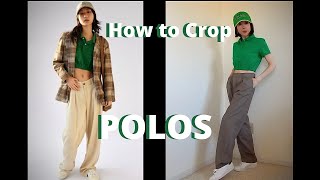 HOW TO CROP A POLO SHIRT [upl. by Eeluj]