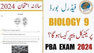 Biology 9 Practicals Exam Paper PBA 2024 Federal Board [upl. by Annair43]