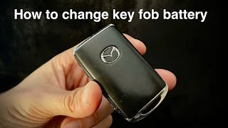 How to Change Battery  ​Mazda  Key Fob  Replace battery Which battery MazdaUSA [upl. by Nodlew]