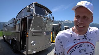 Größte Wohnmobile der Welt mit Hochsitz Lenker und Kaminstube Patrick 28 baut TraumCampervan 🔥 [upl. by Ennej]