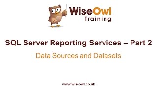 Reporting Services SSRS Part 2  Data Sources and Datasets [upl. by Madelle]