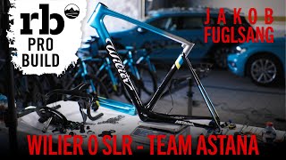 Dreambuild Wilier 0 SLR Zero SLR Team Astana Jakob Fuglsang World Tour Teambike Probikebuild [upl. by Lampert9]