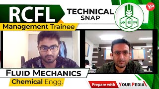 Fluid Mechanics Technical Snap for RCFL Management Trainee  Chemical Engg  Start Preparation [upl. by Ariahaj25]