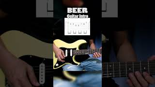 Beer Itchyworms guitar intro cover with tabs shorts beer itchyworms guitarintro guitarcover [upl. by Obeded]