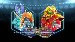 WONDER VALTRYEK V4 VS AMATERIOS A3 BEYBLADE BURST GAMEPLAY [upl. by Godden224]