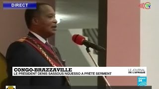 Congo  Denis Sassou Nguesso a prêté serment pour son 4ème mandat [upl. by Shugart41]