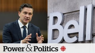 Poilievre lashes out at Bell Canada after CTV airs altered clip  Power Panel [upl. by Nailij]