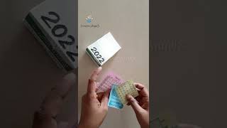 •DIY paper desktop calendar 2022 without gluesoap box reusing idea [upl. by Llenoj75]