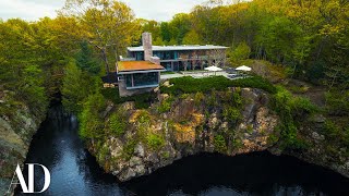 Inside A Mansion Built On The Edge Of An Abandoned Quarry  Unique Spaces  Architectural Digest [upl. by Feune]