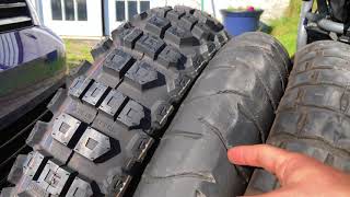 Street Tires Versus Knobbies for Adventure Motorcycles [upl. by Airdnaz]