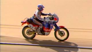 Dakar 1987  Duel Auriol  Neveu [upl. by Yelnahs]