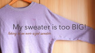 How to Make a Sweater Smaller Tutorial [upl. by Meerak596]