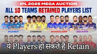 IPL 2025 Ke Mega Auction Me Honge Ye Players Retain  IPL 2025 Retained Players List ipl ipl2025 [upl. by Christos]