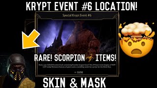 MK11  KRYPT EVENT 6 LOCATION RARE Scorpion Path of Fire Mask amp Skin SecondChance [upl. by Far]