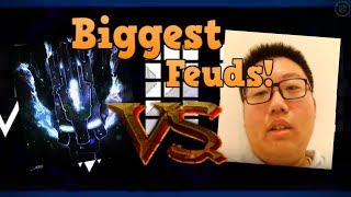 TOP 10 BIGGEST FEUDS IN GEOMETRY DASH [upl. by Ilhsa]