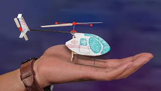 Making a Rubberband Powered Helicopter working tail rotor [upl. by Aved]