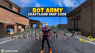 Bot Army Craftland map code Free fire [upl. by Nylkoorb]